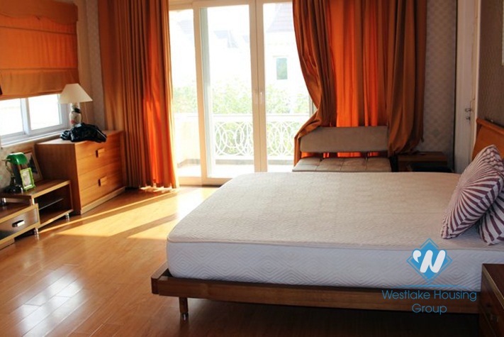 Furnished large villa with 4 bedrooms for rent in Ciputra, Westlake, Tay Ho, Hanoi, Vietnam